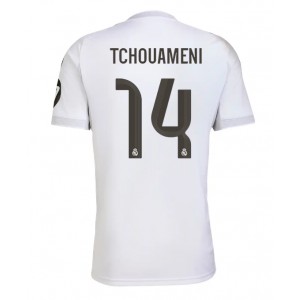 Fotbalové Dres Real Madrid Aurelien Tchouameni #14 Domácí Oblečení 2025-26 Krátký Rukáv